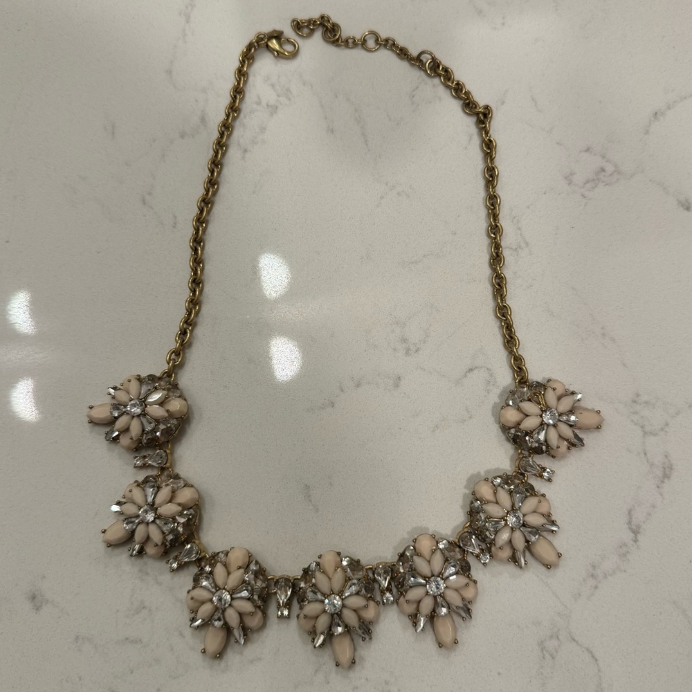 J. Crew Rhinestone Chain Necklace